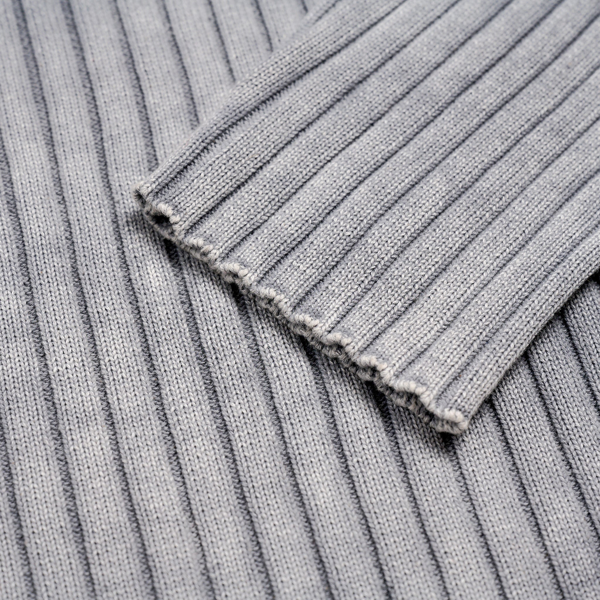 Acid Washed Knit Sweater Gray