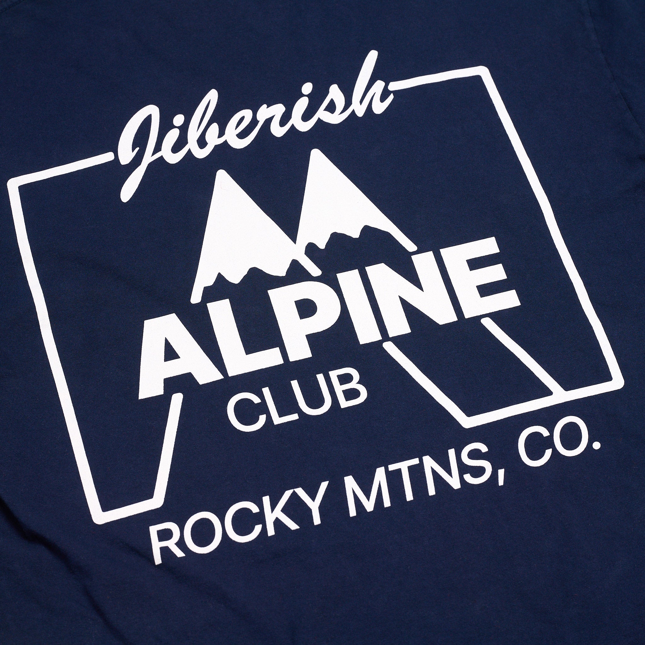 Alpine Club Tee Navy