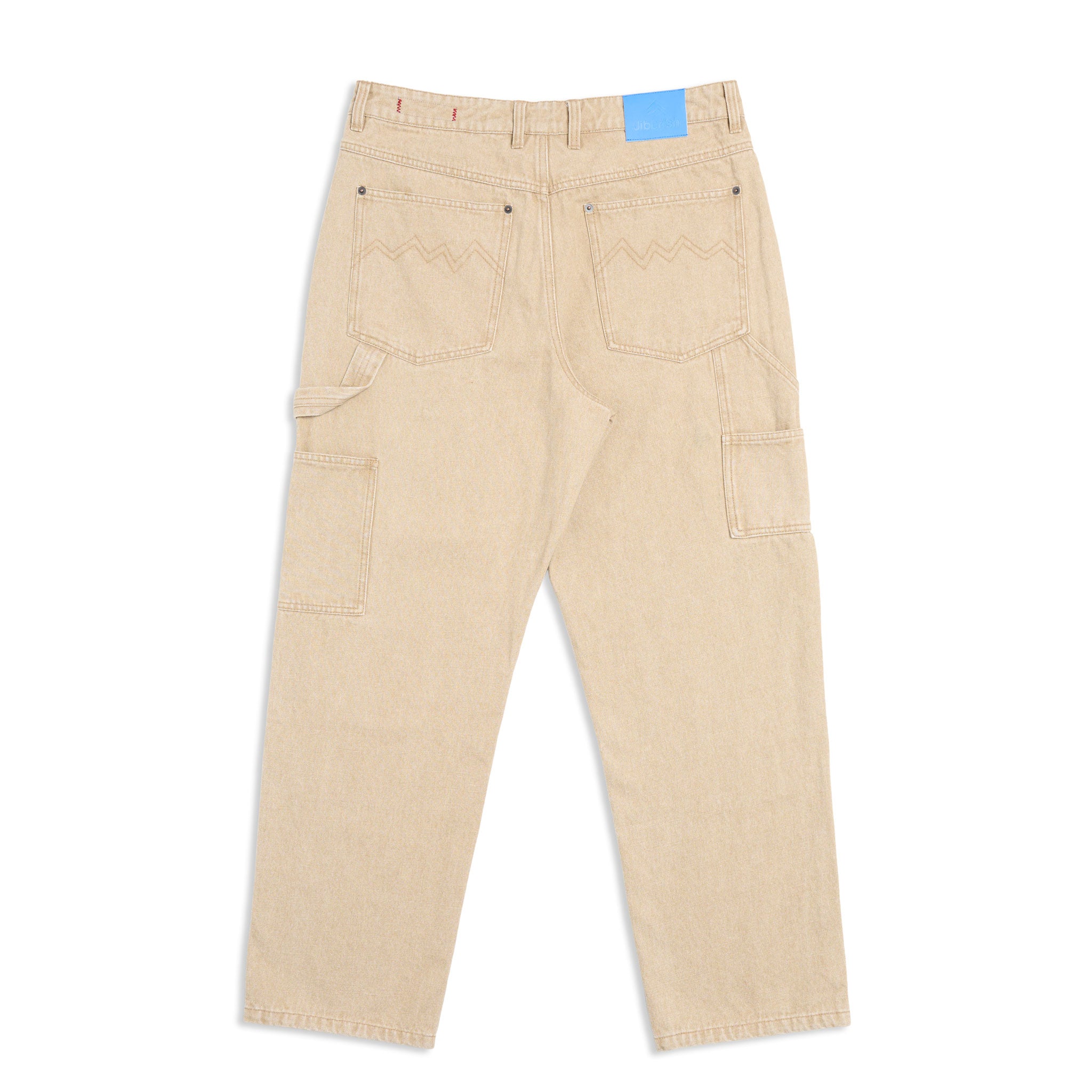 Relaxed Fit Double-Knee Denim Washed Wheat