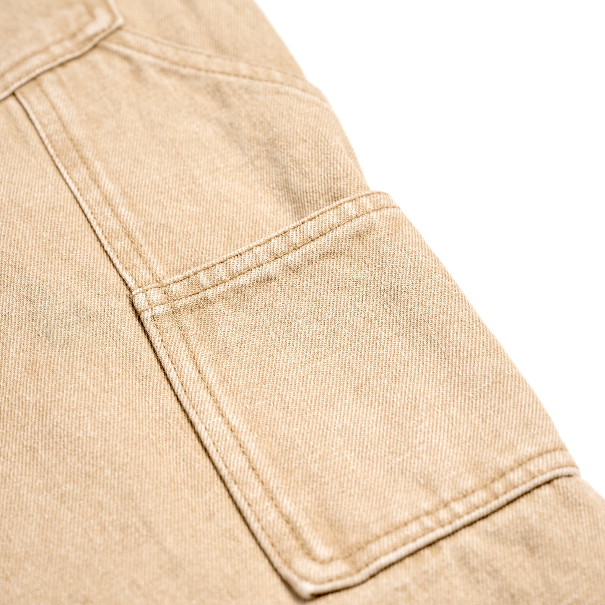 Relaxed Fit Double-Knee Denim Washed Wheat