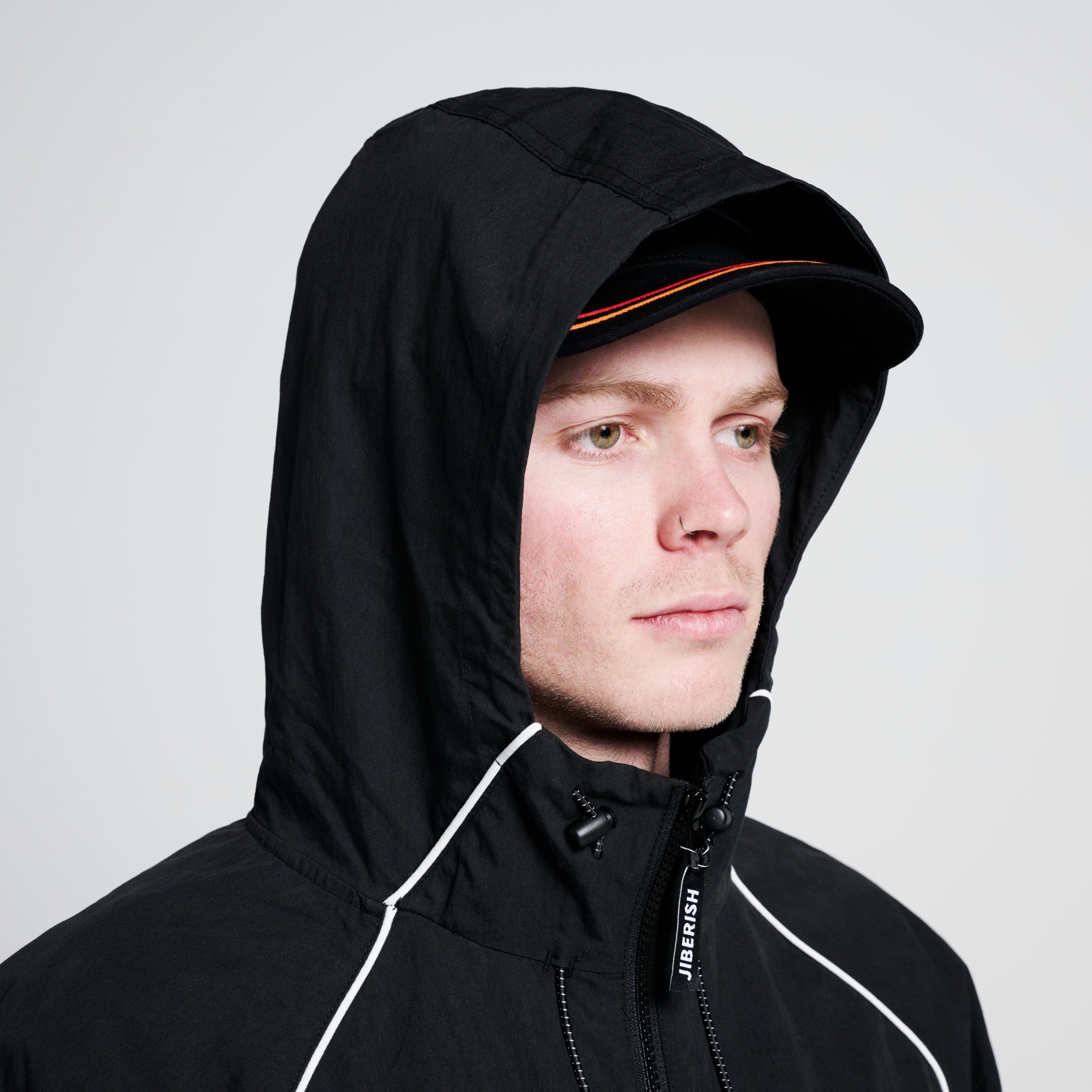 Quarter Zip Anorak Black