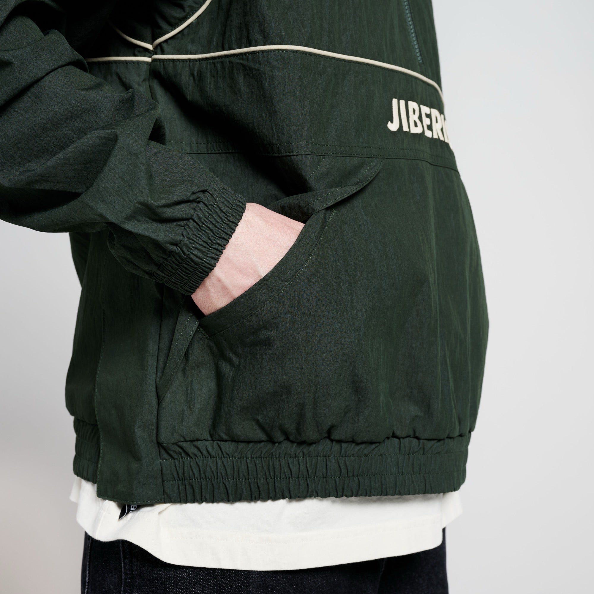 Quarter Zip Anorak Forest Green