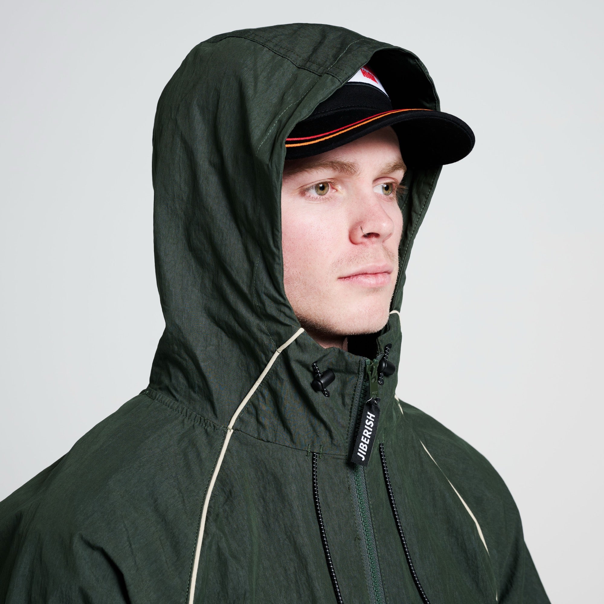 Quarter Zip Anorak Forest Green