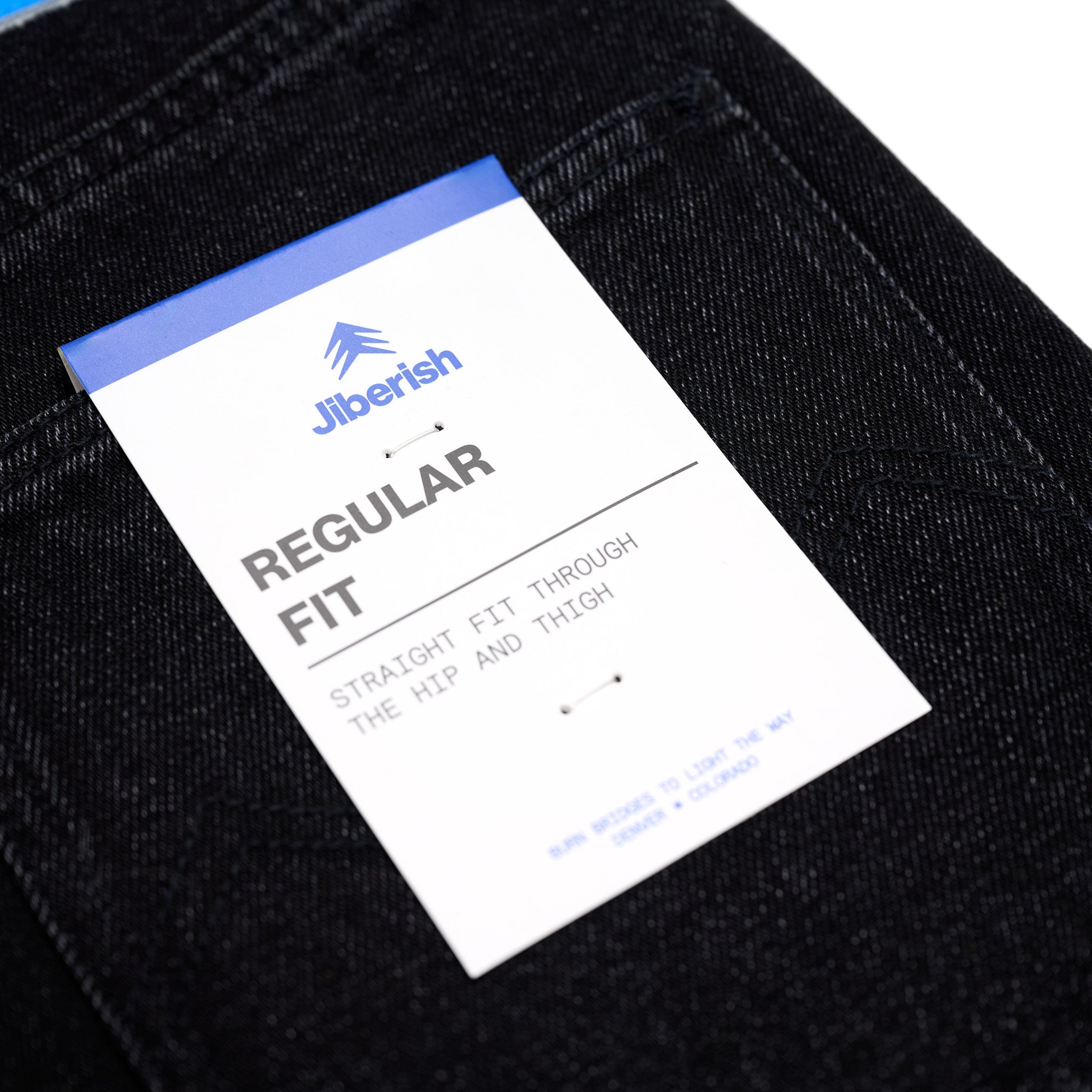 Regular Fit Denim Washed Black