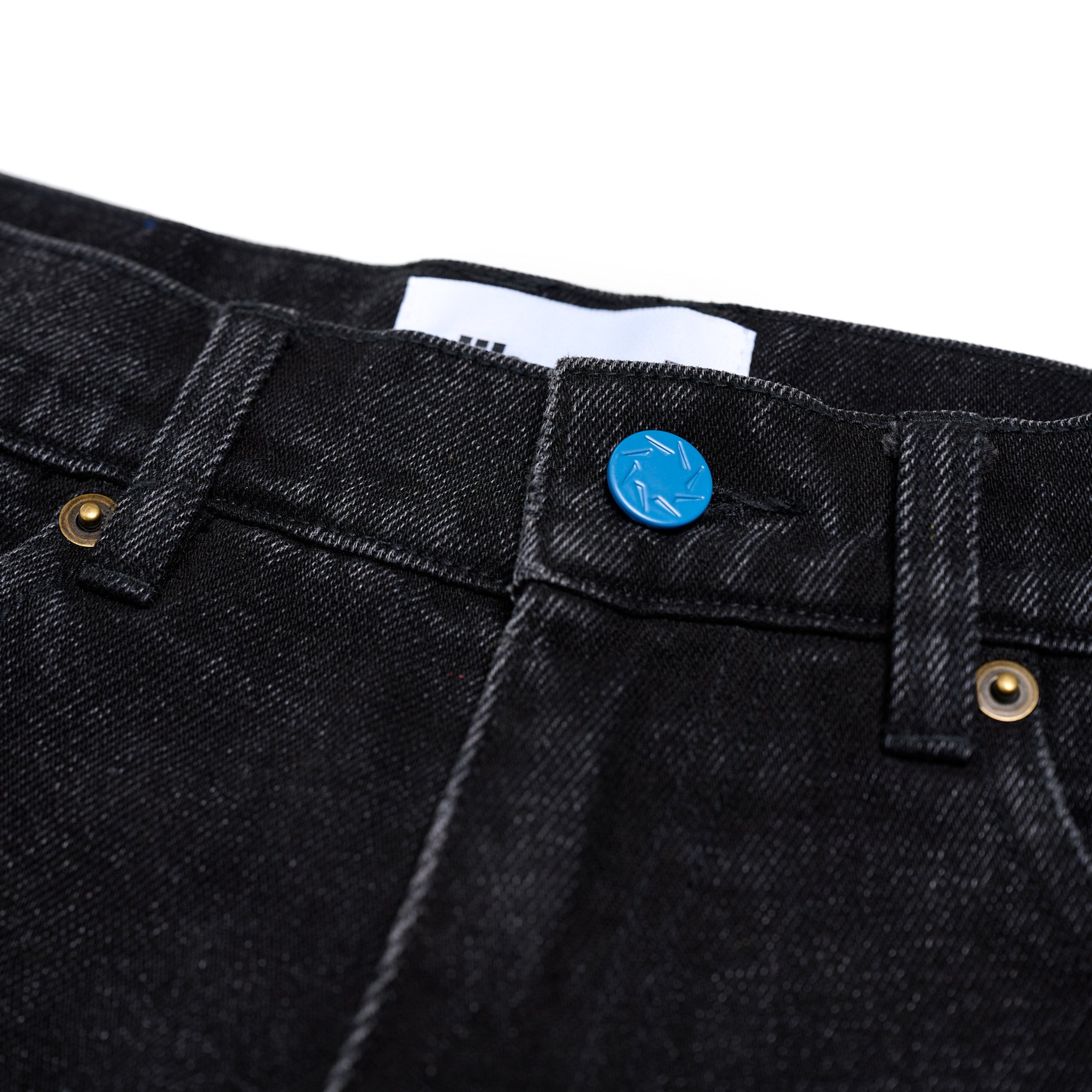 Regular Fit Denim Washed Black