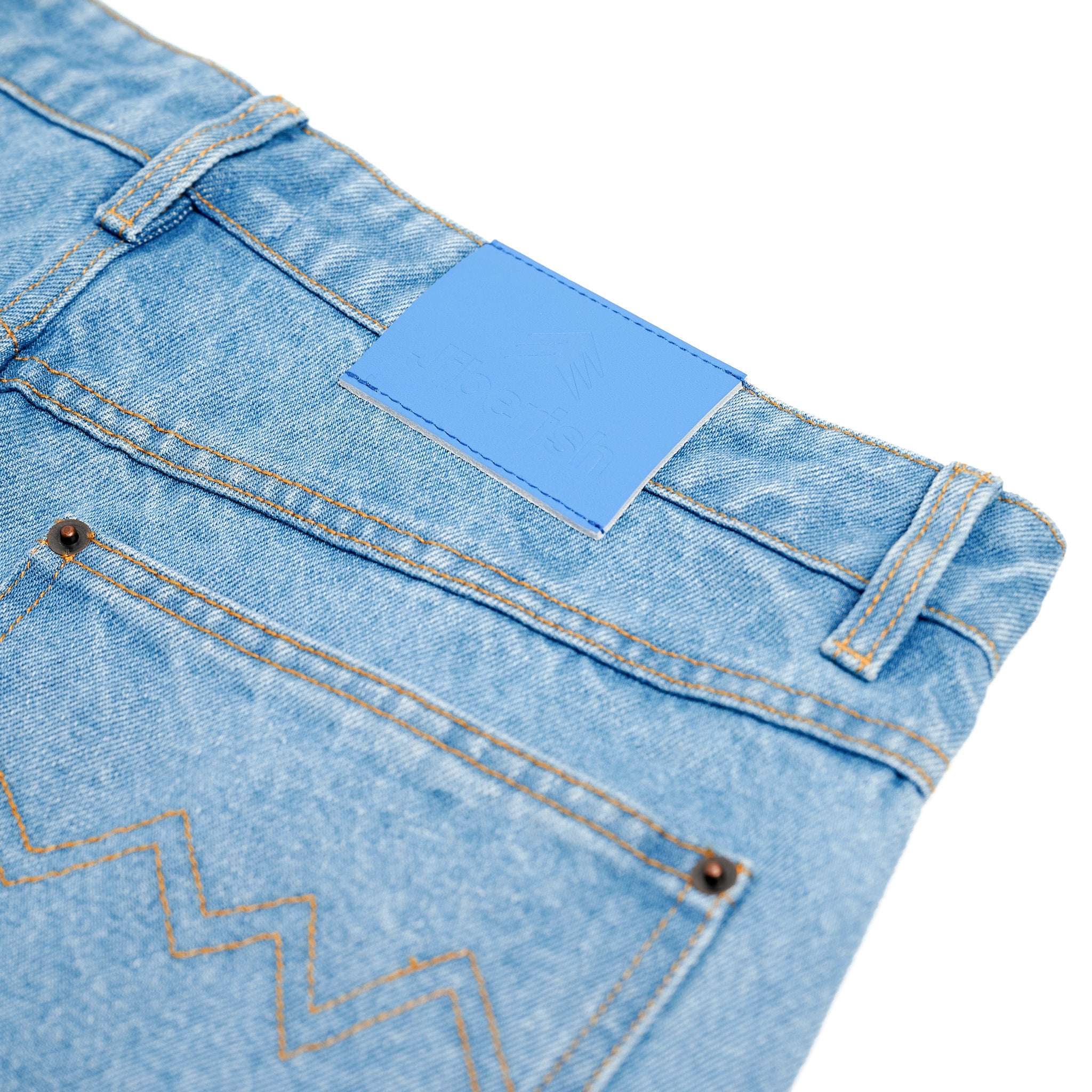 Relaxed Fit Denim Washed Blue