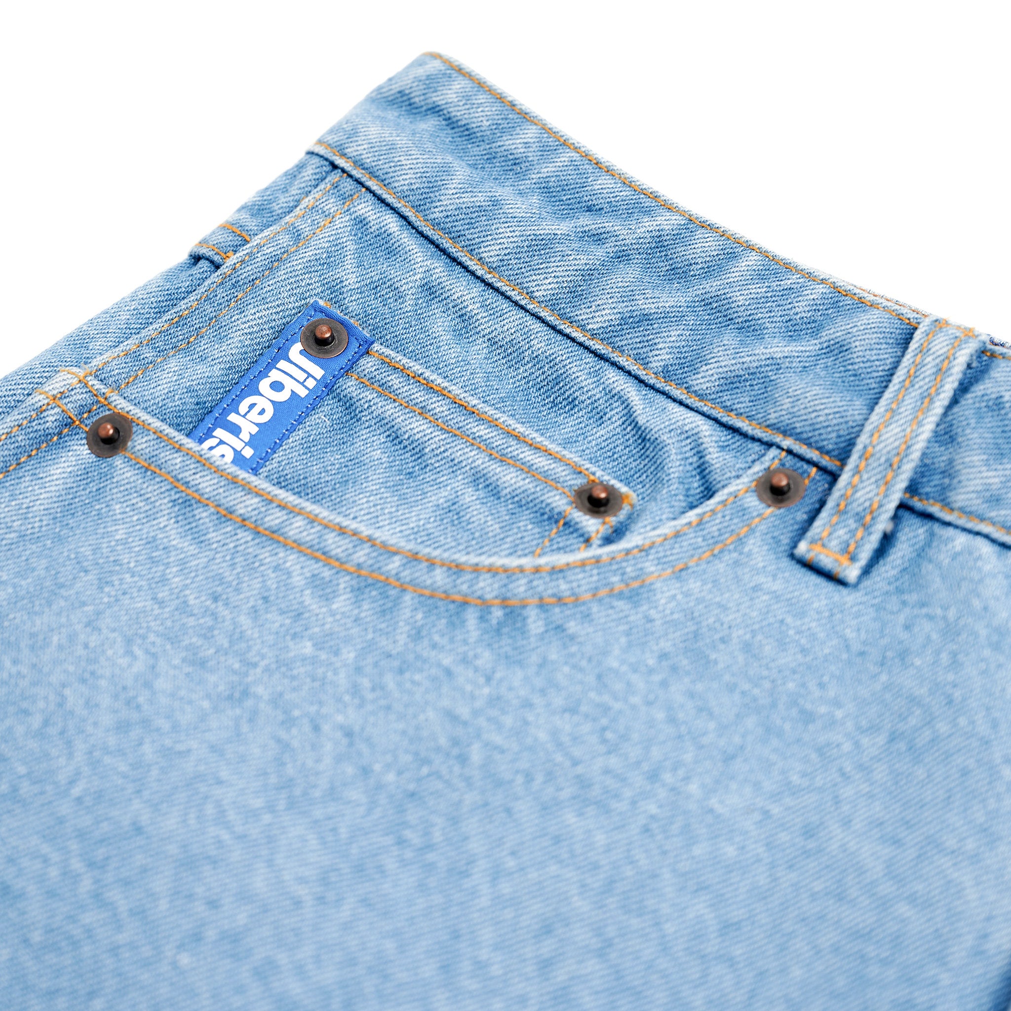 Relaxed Fit Denim Washed Blue