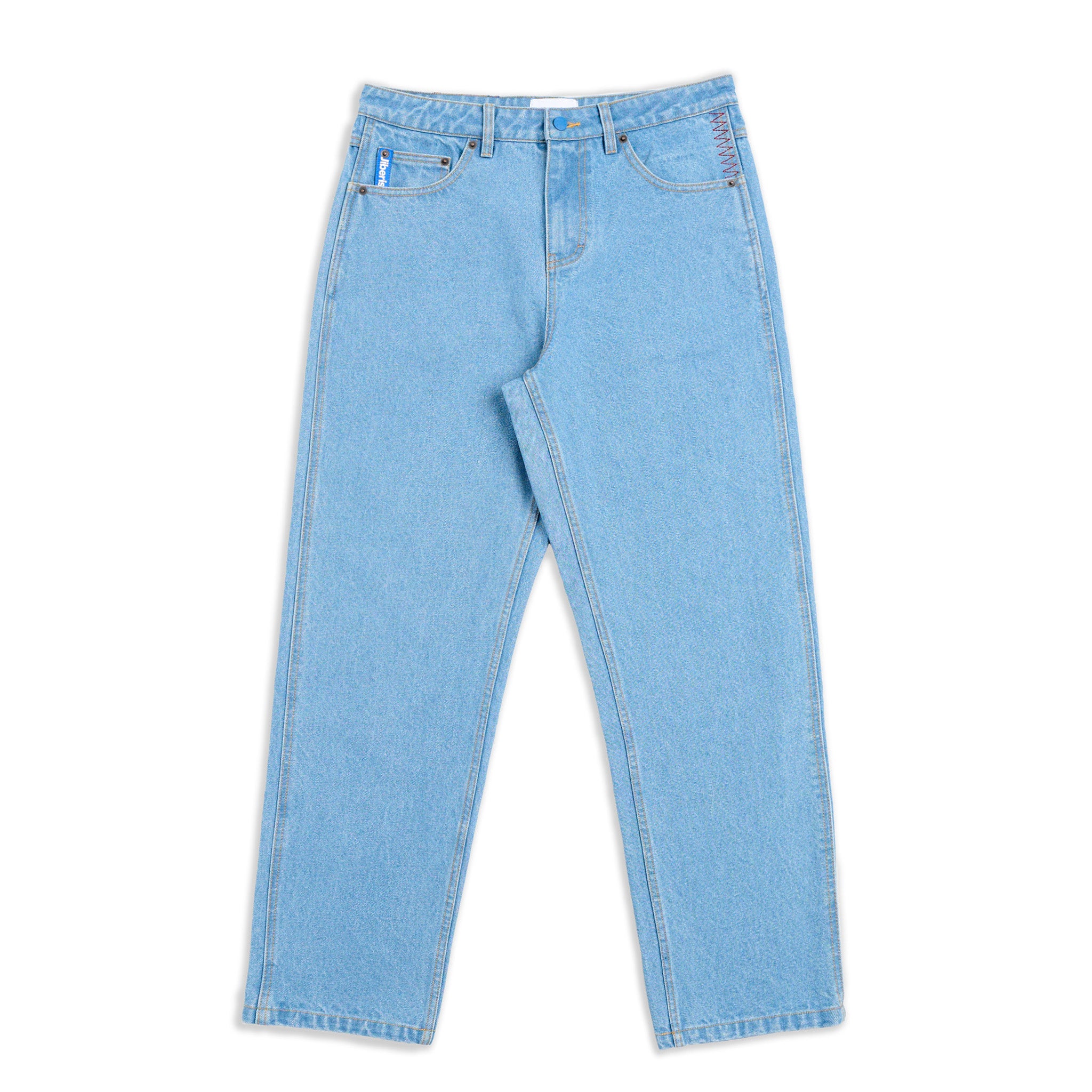 Relaxed Fit Denim Washed Blue