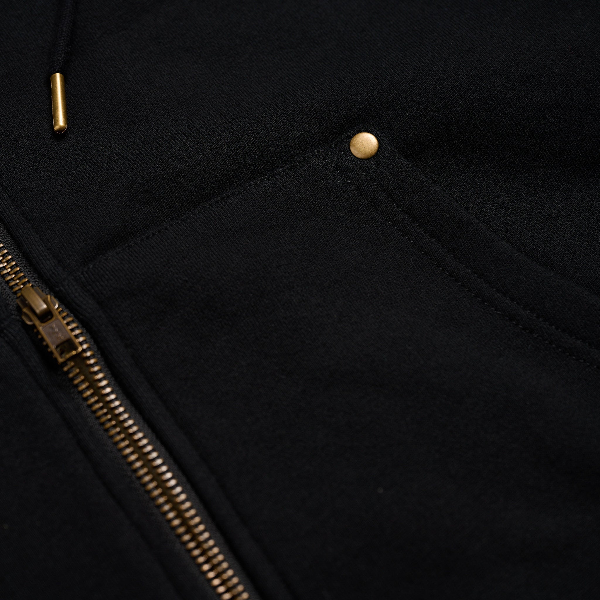 Heavyweight Thermal-Lined Hoodie Black