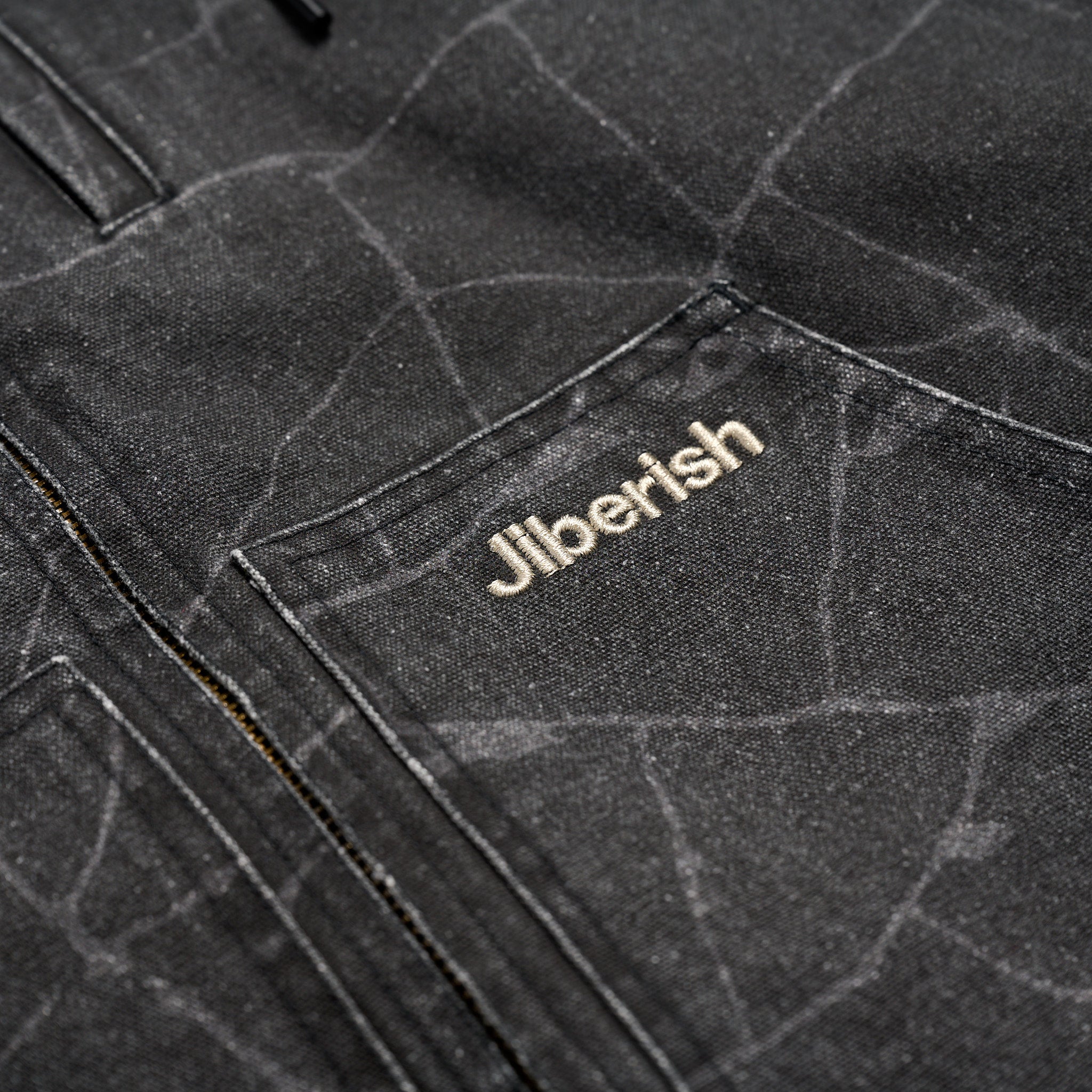 Eggxit + Jiberish: Canvas Field Jacket Cracked Eggshell