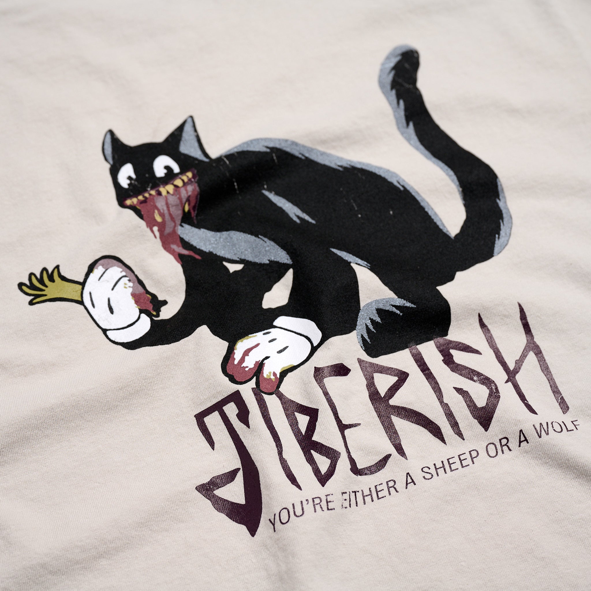 Eggxit + Jiberish: Sheep or Wolf Tee Cement