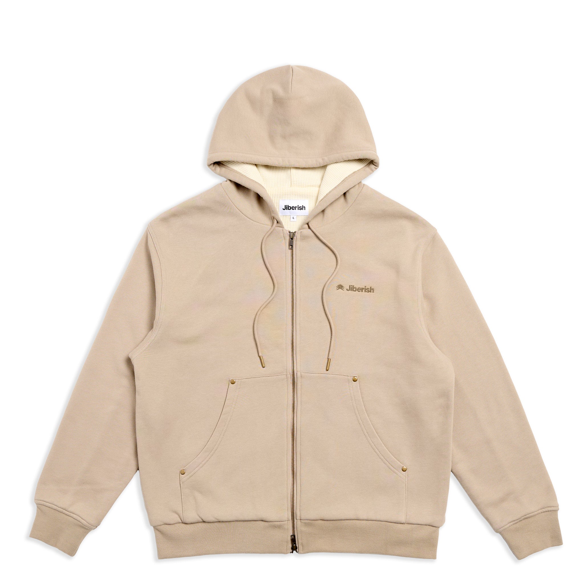 Heavyweight Thermal-Lined Hoodie Sand