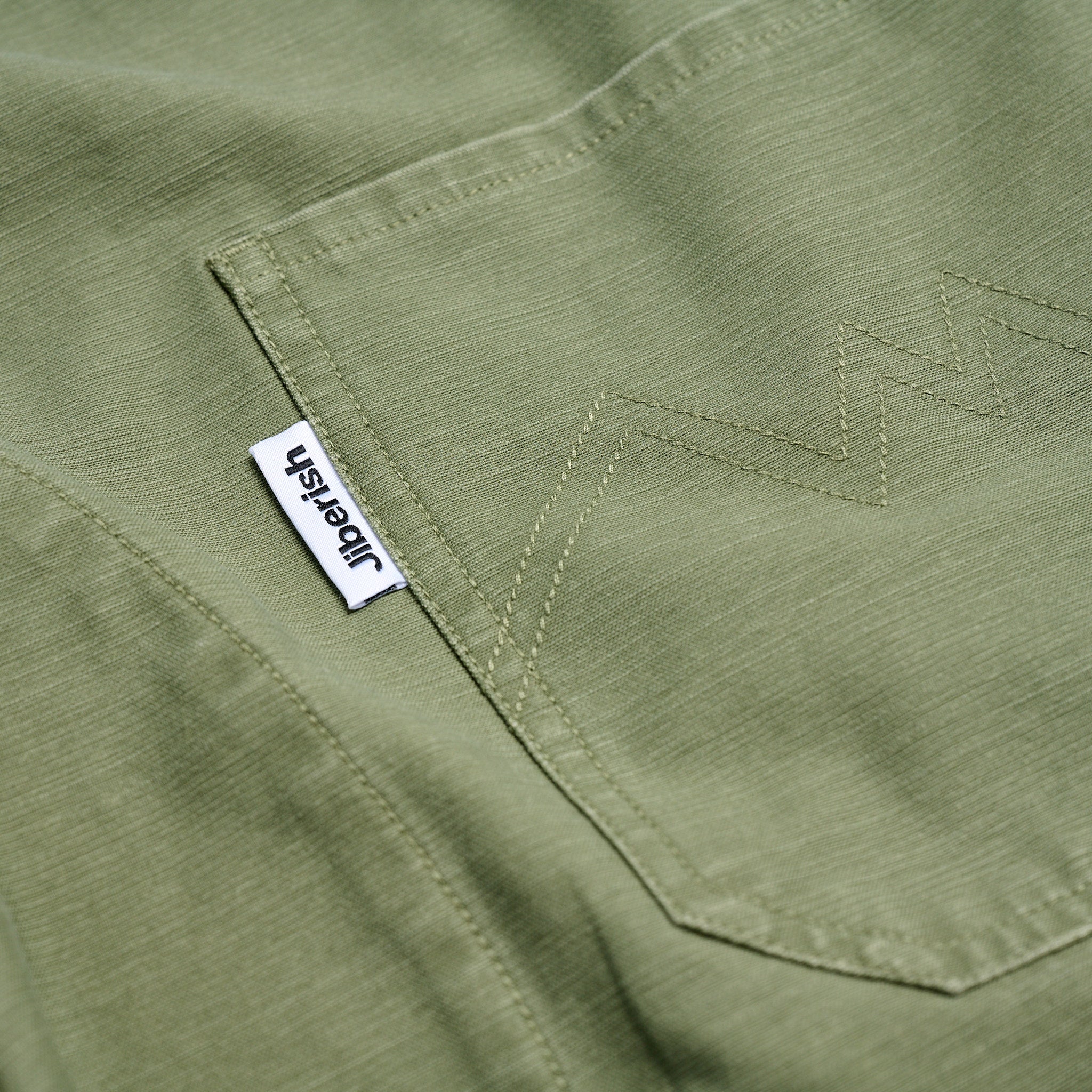 Washed Slub Cargo Pants Olive