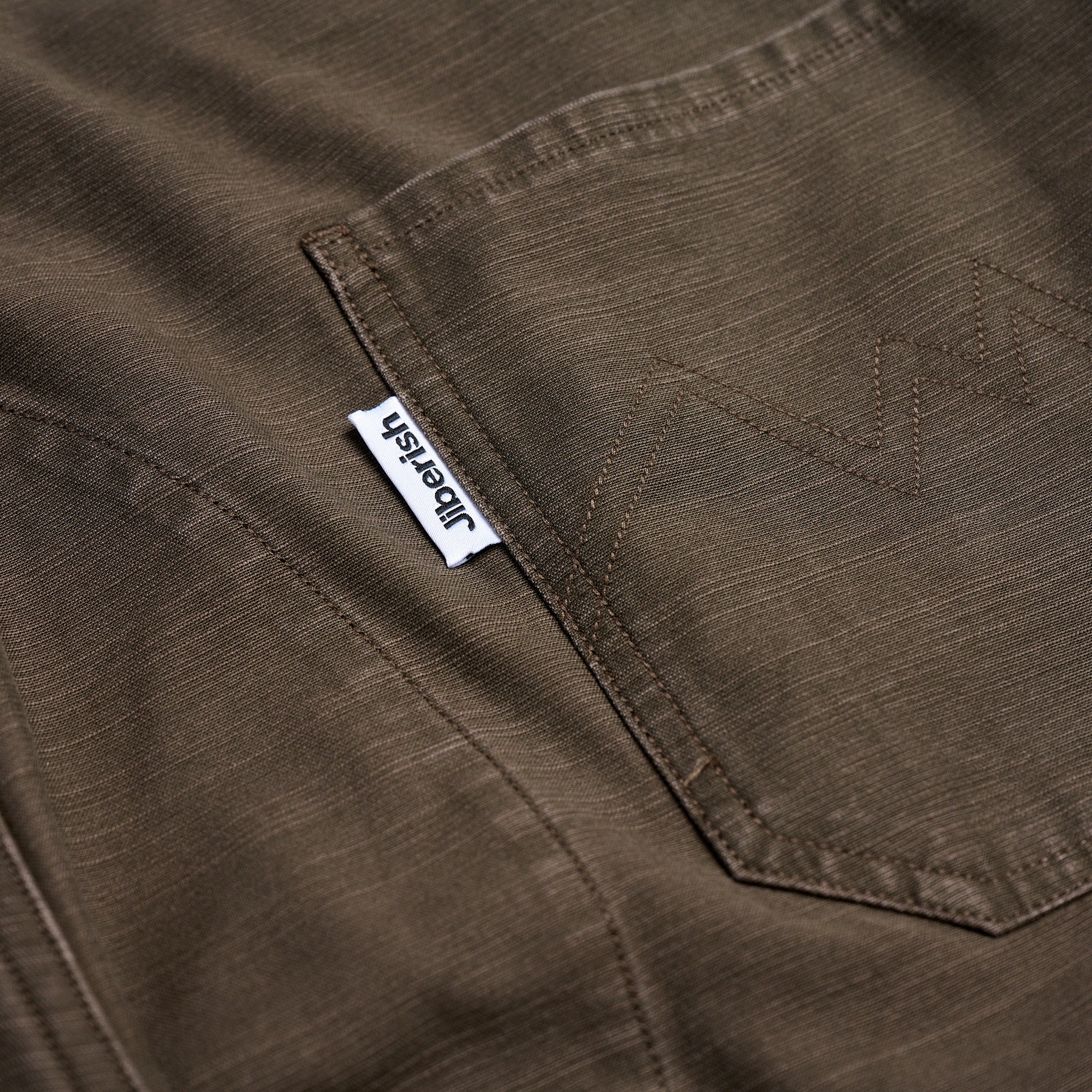 Washed Slub Cargo Pants Walnut