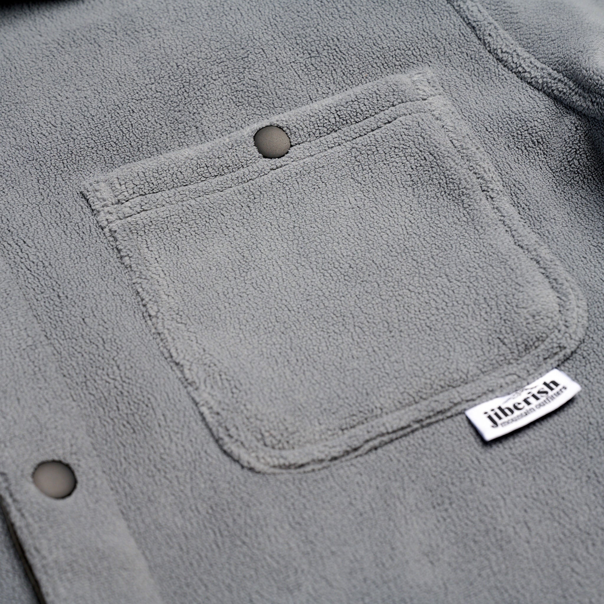 Pile Fleece Snap Shirt Steel