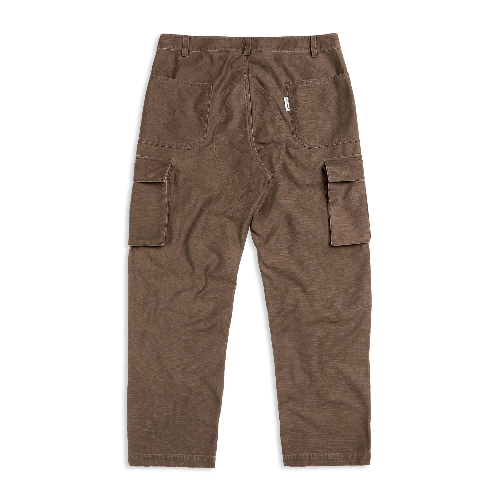 Washed Slub Cargo Pants Walnut