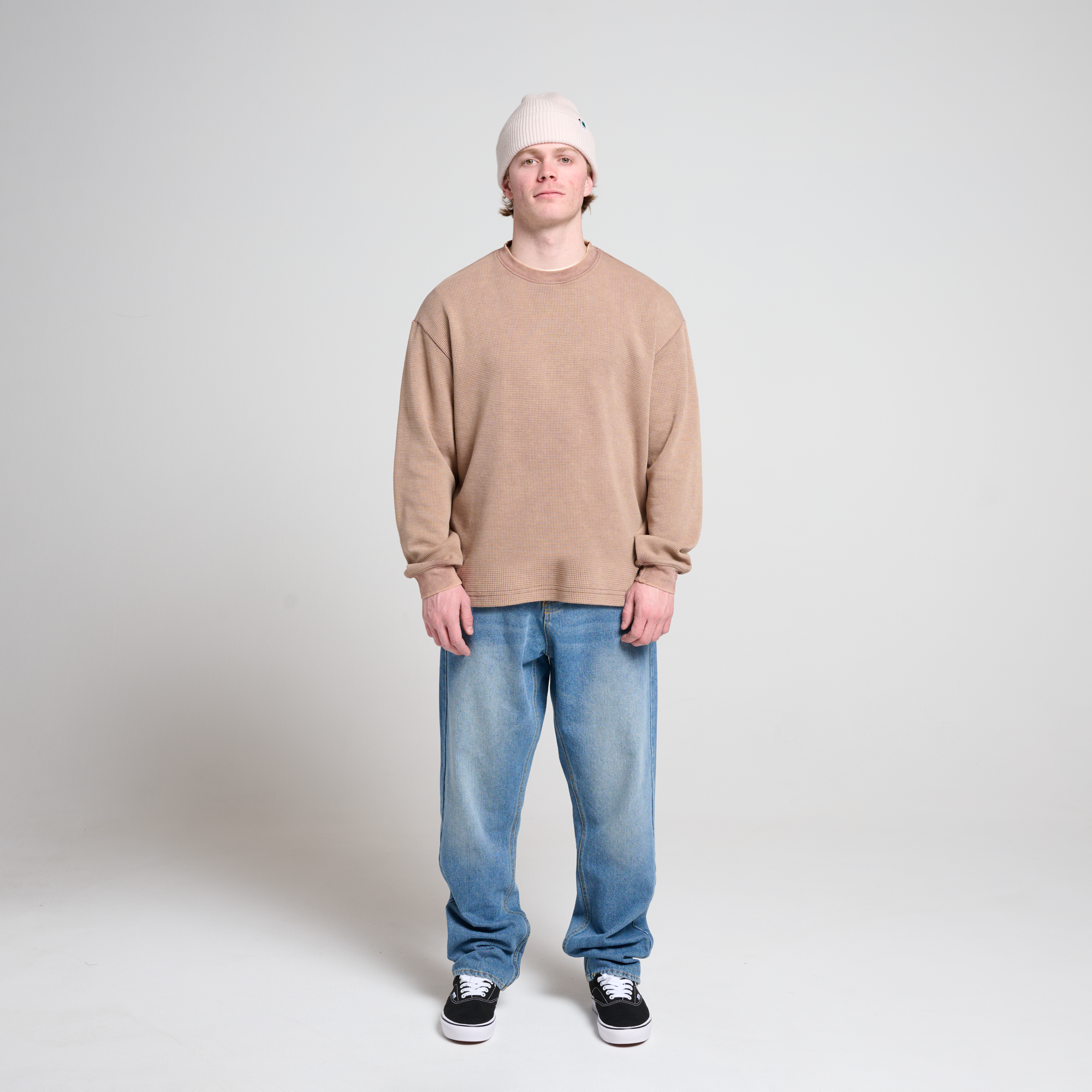 Washed Thermal Long Sleeve Cedar